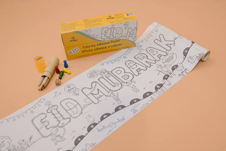 A picture of the Eid Adhesive Colouring Poster